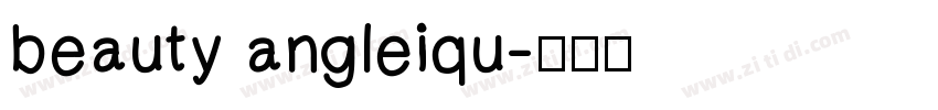 beauty angleiqu字体转换